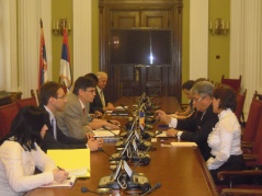 : 4. октобар 2012. Чланови Одбора за дијапсору и Србе у региону у разговору са делегацијом Парламента Румуније